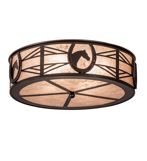Meyda Tiffany Horseshoe 221494 Ceiling Light - Mahogany Bronze
