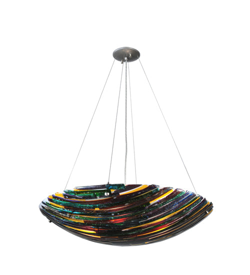 Meyda Tiffany Penna Di Pavone 108069 Pendant Light - Nickel