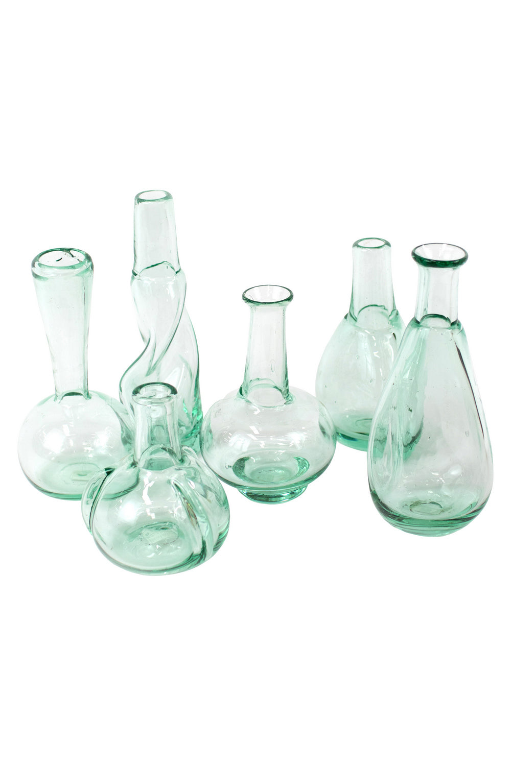 Kalalou Lighting CRL5719  Set Of 6 Bottle Bud Vases Home Decor Light