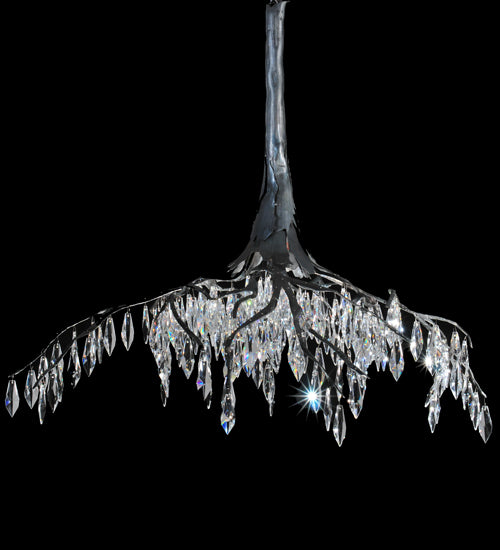 Meyda Tiffany Winter At Stillwater 108086 Chandelier Light - Wrought Iron,Hand Wrought Iron