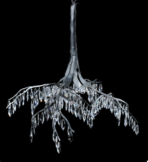 Meyda Tiffany Winter At Stillwater 108086 Chandelier Light - Wrought Iron,Hand Wrought Iron