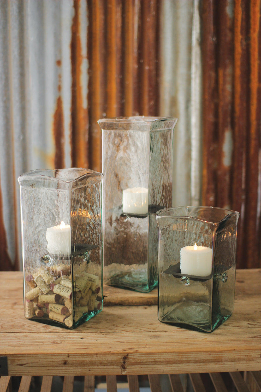 Kalalou Lighting CV2212  Candle Hurricane Home Decor Light
