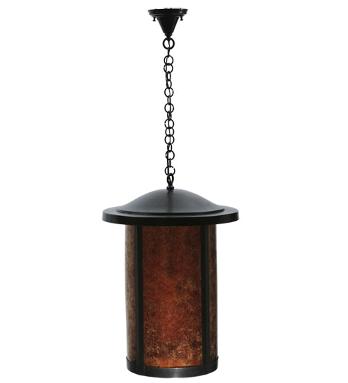 Meyda Tiffany Lighting 108098 Fulton One Light Hanging Lantern Outdoor Bronze / Dark