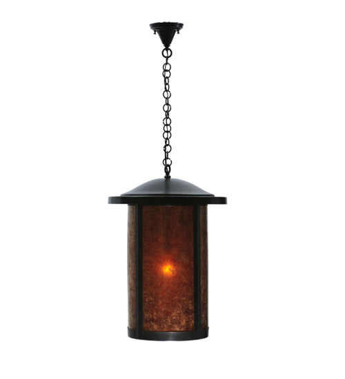 Meyda Tiffany Lighting 108098 Fulton One Light Hanging Lantern Outdoor Bronze / Dark