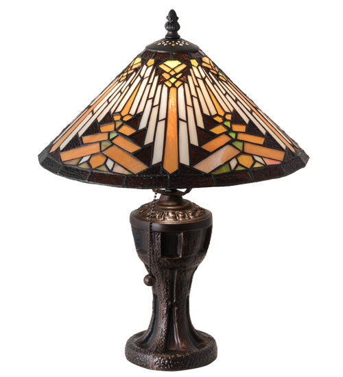 Meyda Tiffany Lighting 224111 Nuevo Mission One Light Table Lamp Lamp Bronze / Dark