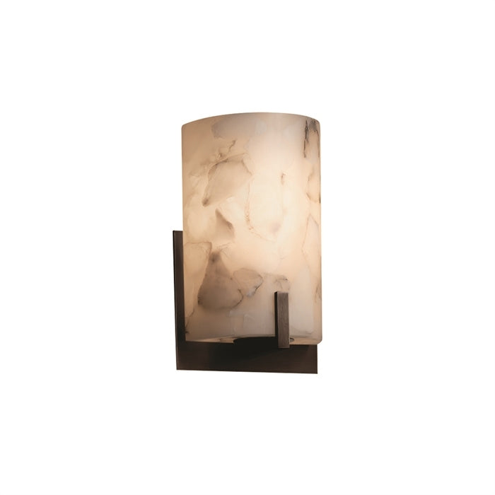 Justice Designs Alabaster Rocks! ALR-5531-DBRZ Wall Light - Dark Bronze