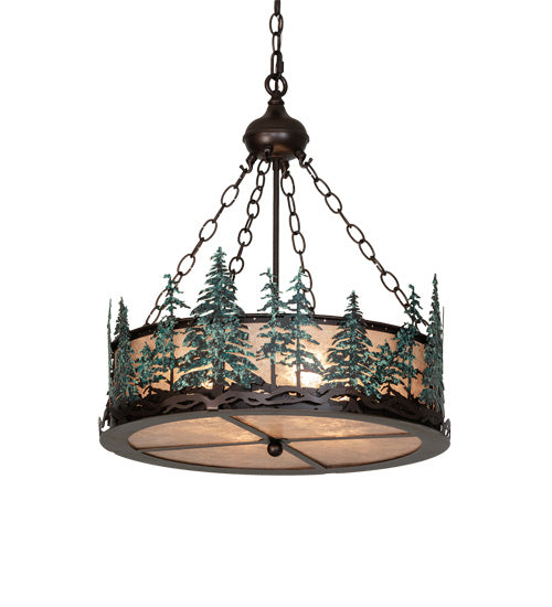Meyda Tiffany Tall Pines 226960 Pendant Light - Mahogany Bronze