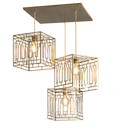 Meyda Tiffany Pablo 227013 Pendant Light - Natural Brass