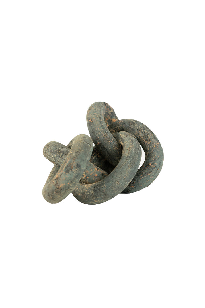Kalalou Lighting H3933  Clay Chain - Round Edges Home Decor Bronze / Dark