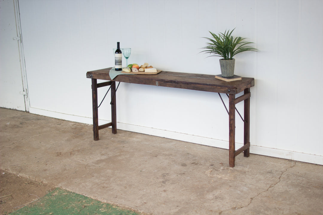 Kalalou Lighting NGN1189  Console Table Furniture Bronze / Dark