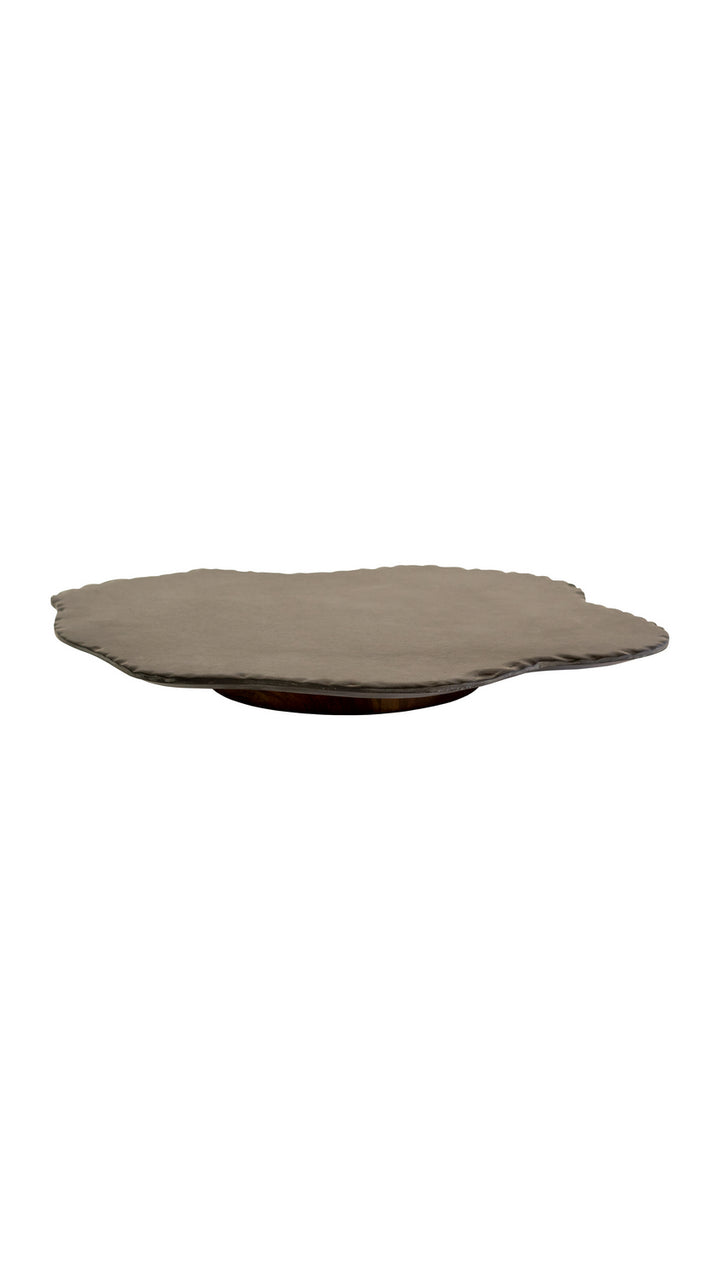 Kalalou Lighting NWS1010  Black Lime With Edge Lazy Susan Home Decor Bronze / Dark