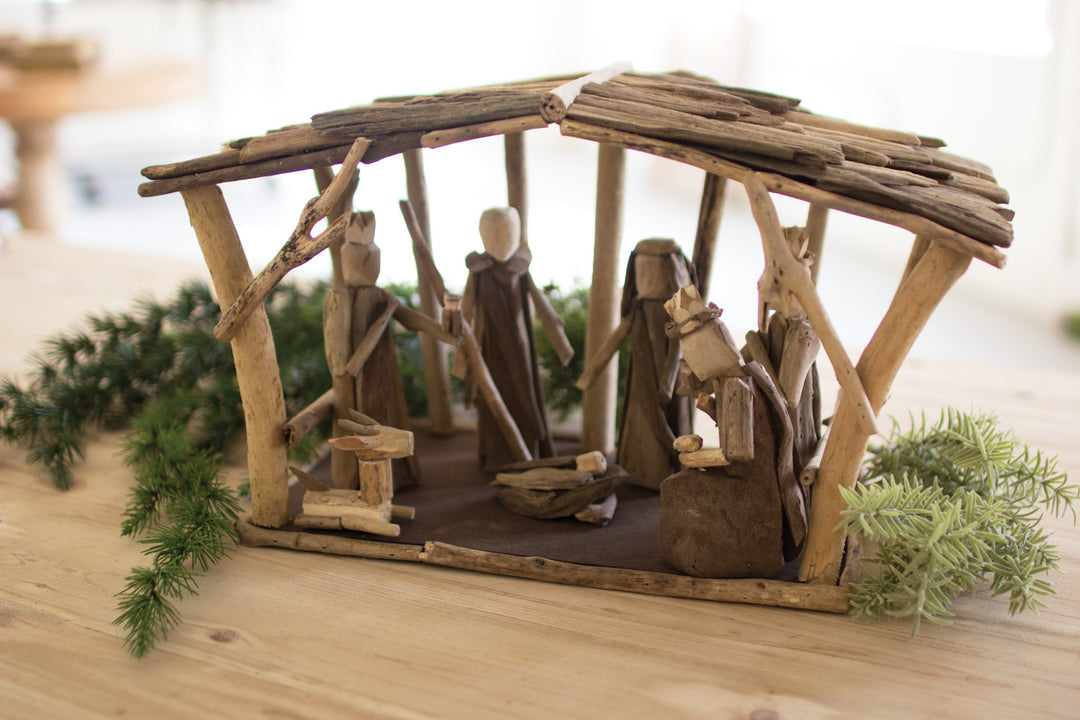 Kalalou Lighting PFL1085  Nativity Home Decor Bronze / Dark