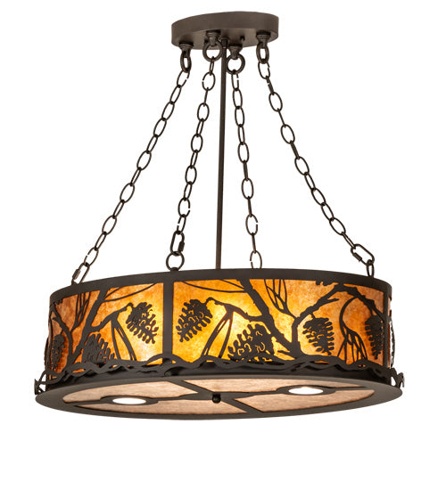 Meyda Tiffany Pinecone 229136 Pendant Light - Oil Rubbed Bronze