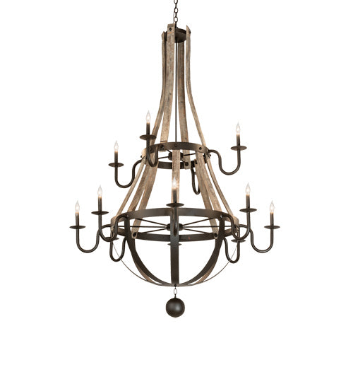 Meyda Tiffany Barrel Stave 230170 Chandelier Light - Oil Rubbed Bronze