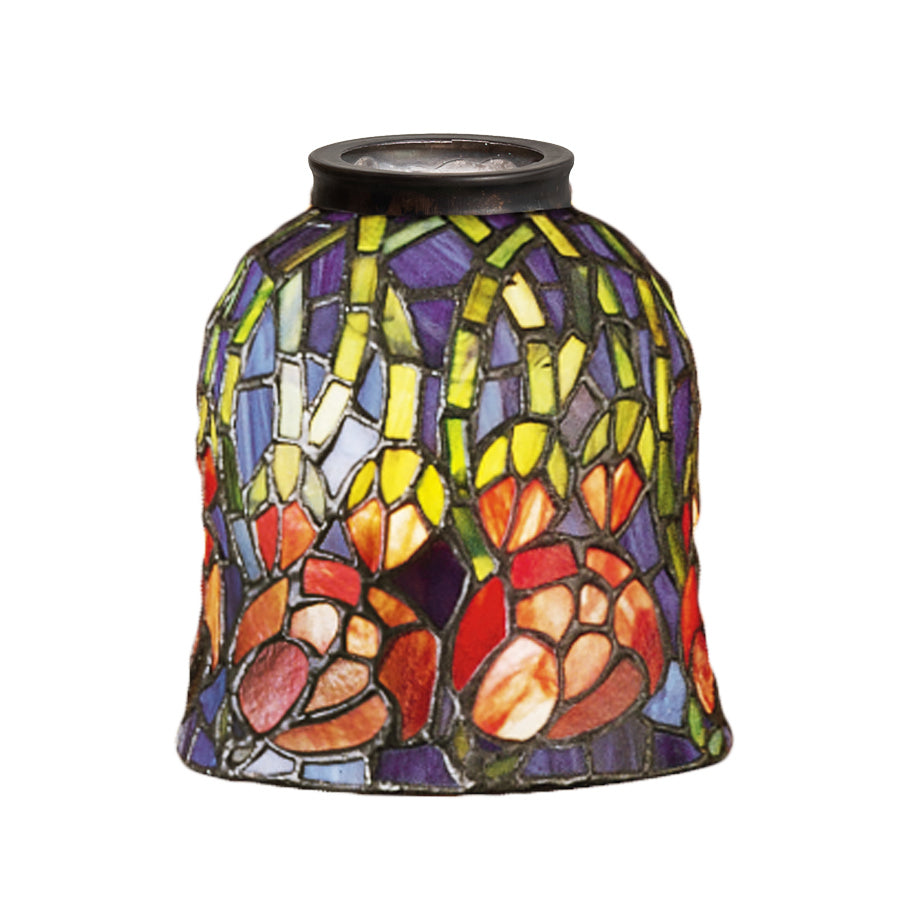 Meyda Tiffany Lighting 27246 Red Rosebud Shade Lamp Shade Multicolored