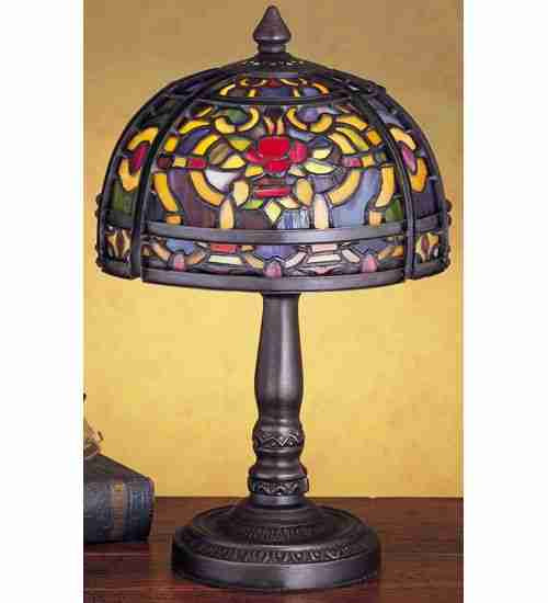 Meyda Tiffany Lighting 27976 Moorish One Light Table Base Lamp Bronze / Dark