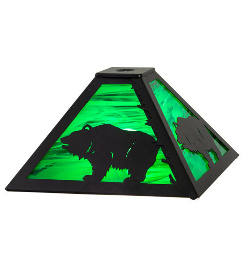 Meyda Tiffany Lighting 29972 Grizzly Bear Shade Lamp Shade Black