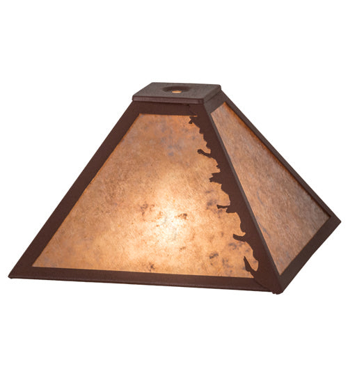 Meyda Tiffany Lighting 32321 Leaf Edge Shade Lamp Shade Bronze / Dark