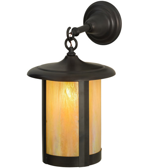 Meyda Tiffany Lighting 3679 Fulton One Light Wall Sconce Outdoor Bronze / Dark