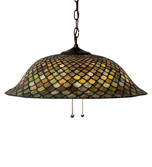 Meyda Tiffany Tiffany Fishscale 36856 Pendant Light - Mahogany Bronze