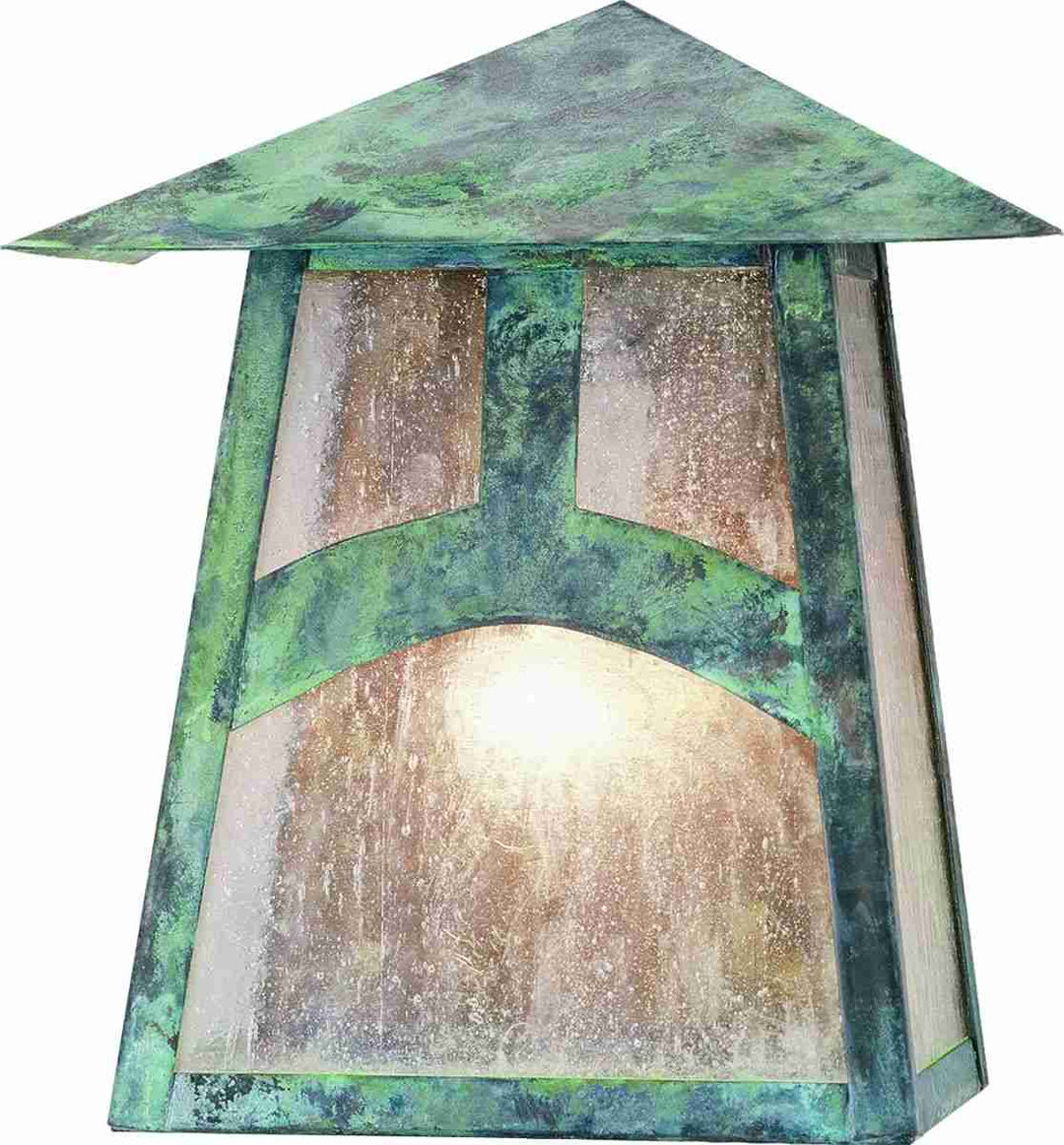 Meyda Tiffany Lighting 38719 Stillwater One Light Wall Sconce Outdoor Verde