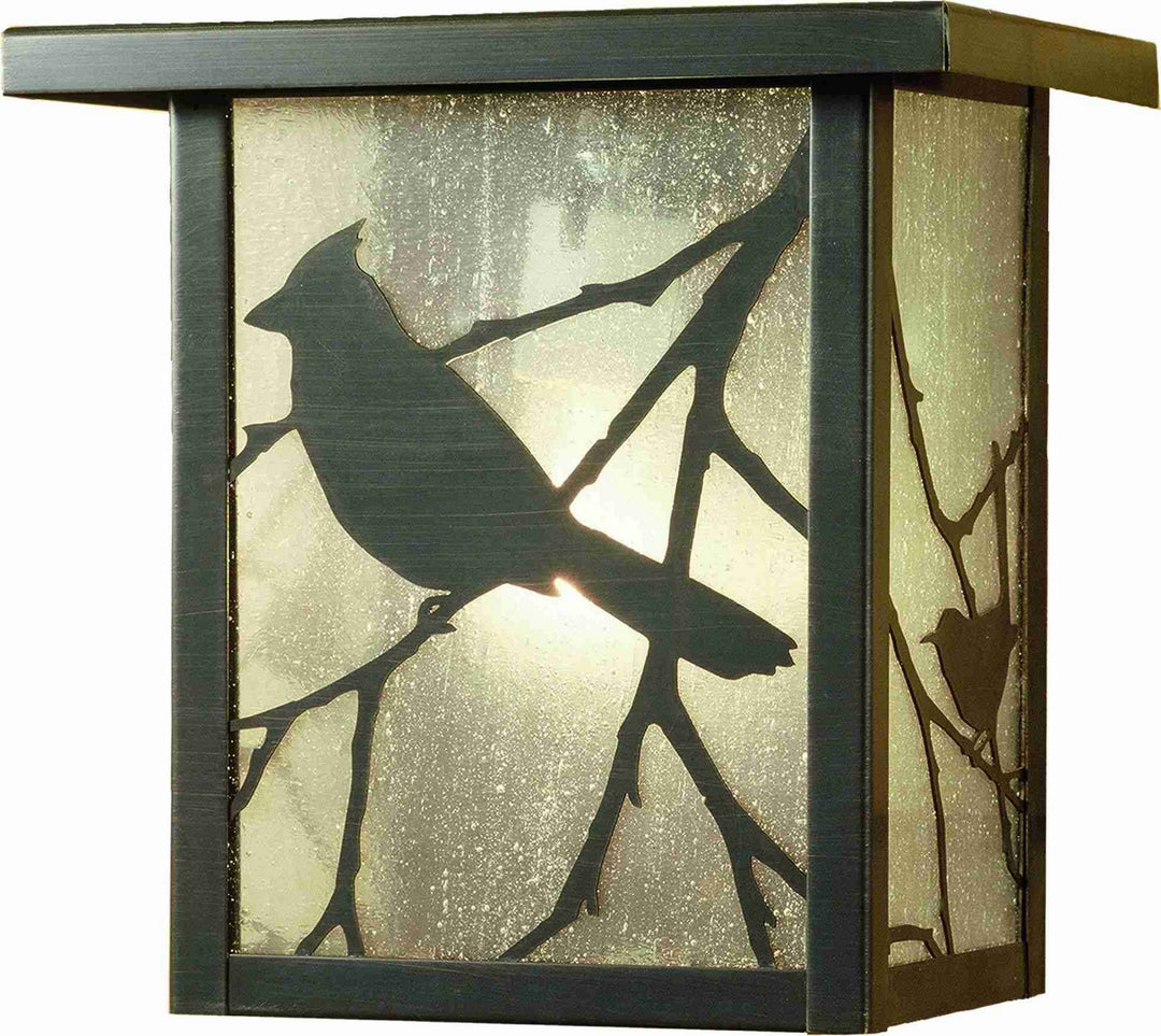 Meyda Tiffany Lighting 43458 Hyde Park One Light Wall Sconce Outdoor Bronze / Dark