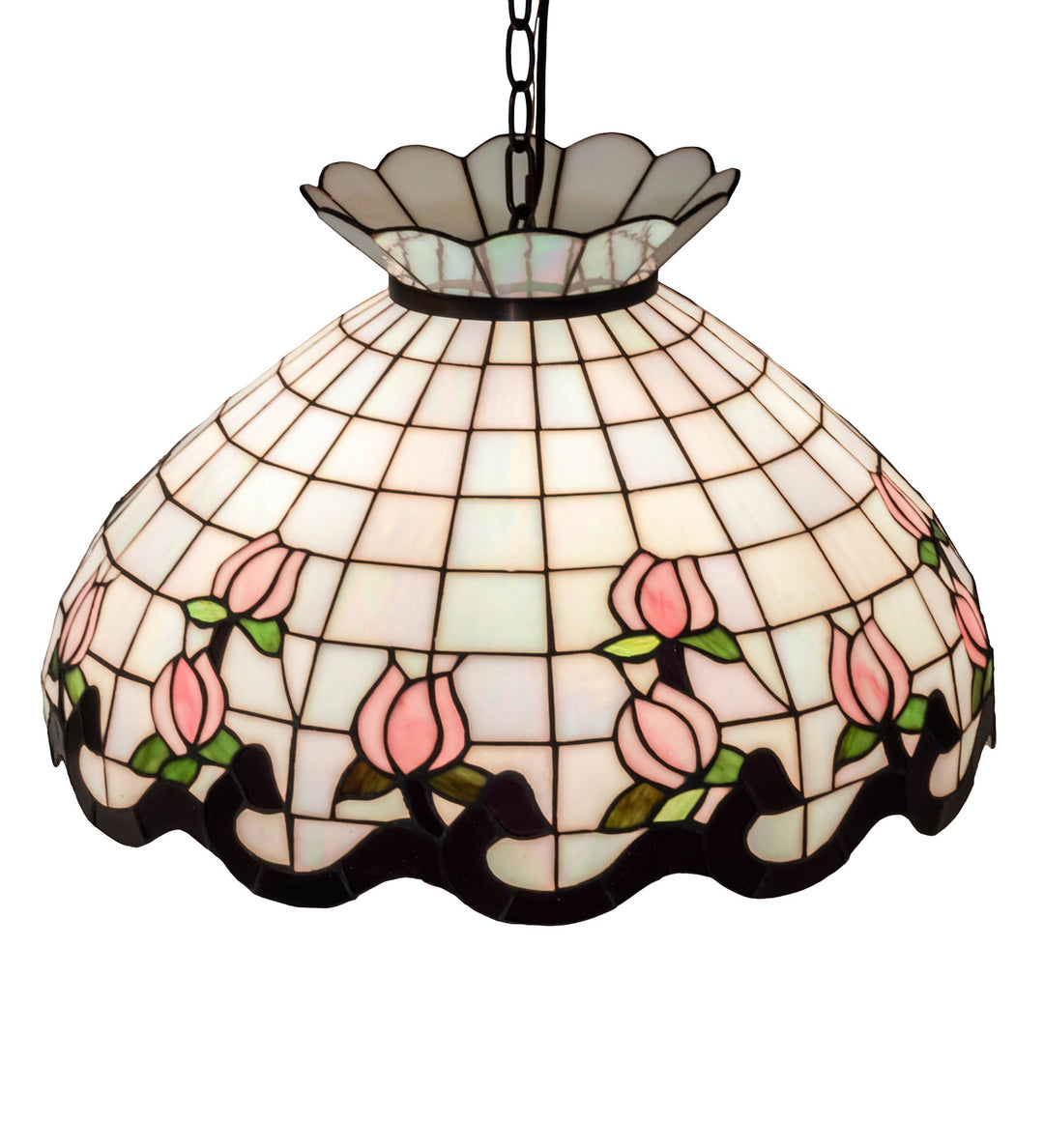 Meyda Tiffany Roseborder 46579 Pendant Light - Mahogany Bronze