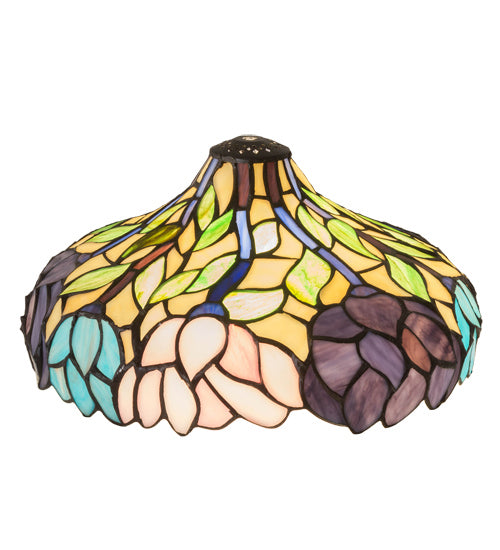 Meyda Tiffany Lighting 48911 Wisteria Shade Lamp Shade Copper/Antique/Verde