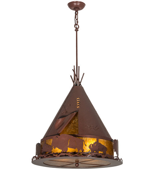 Meyda Tiffany Teepee 50109 Pendant Light - Rust