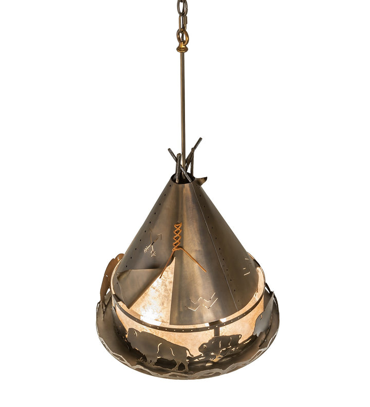 Meyda Tiffany Teepee 50150 Pendant Light - Antique Copper