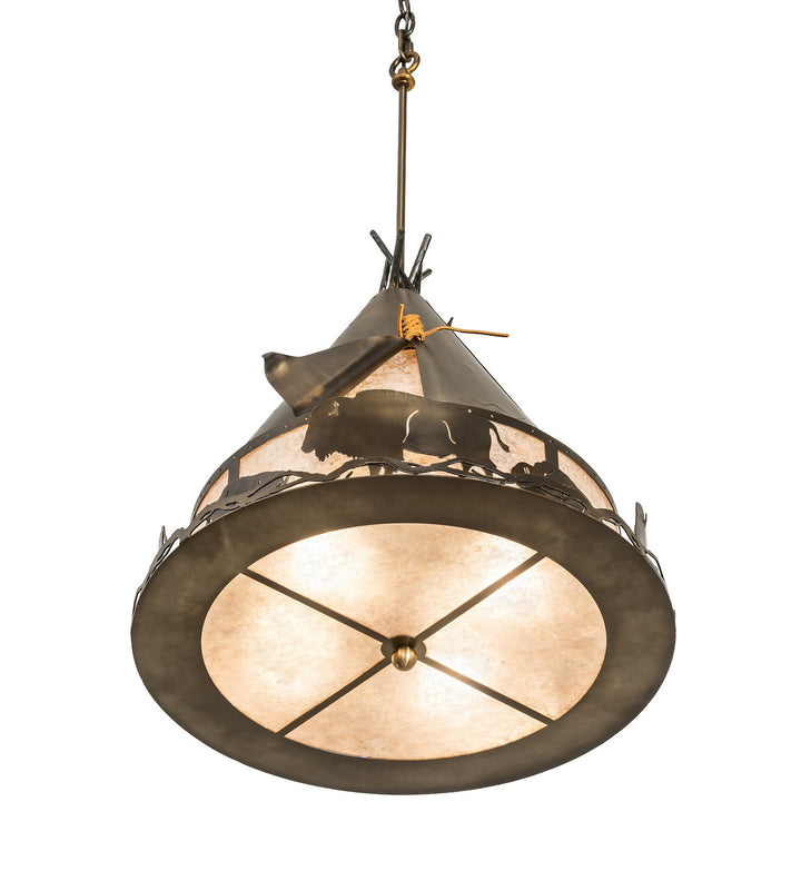 Meyda Tiffany Teepee 50150 Pendant Light - Antique Copper