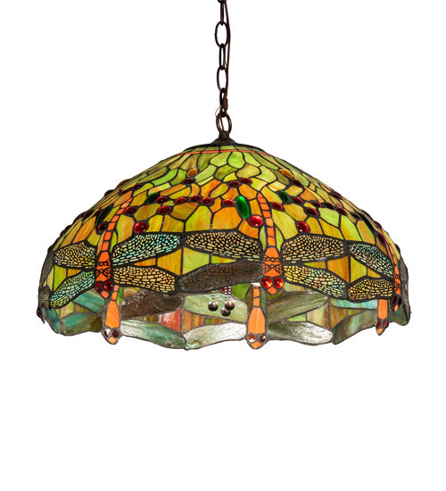 Meyda Tiffany Tiffany Hanginghead Dragonfly 51185 Pendant Light - Mahogany Bronze