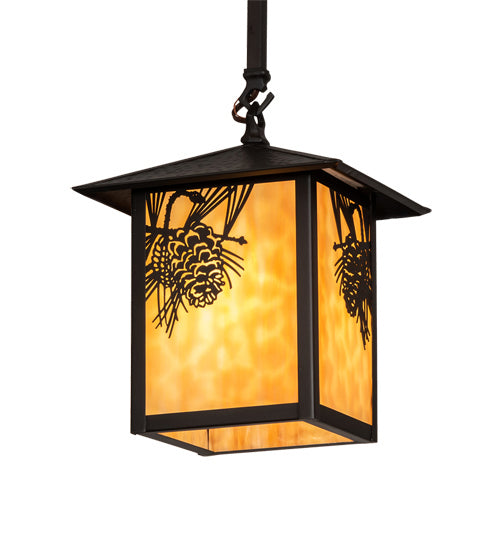 Meyda Tiffany Seneca 61830 Pendant Light - Craftsman Brown