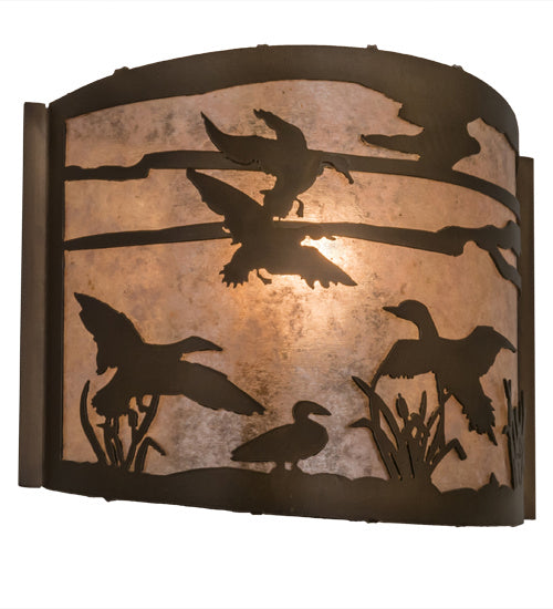 Meyda Tiffany Ducks In Flight 68612 Wall Light - Antique Copper