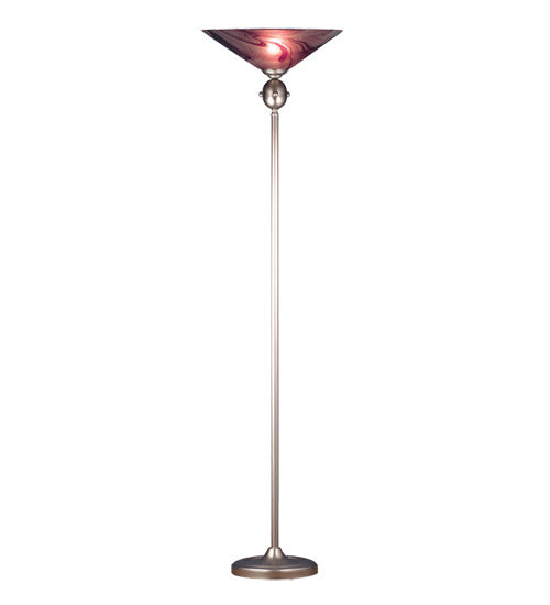 Meyda Tiffany Lighting 70845 Metro One Light Torchiere Lamp Pewter, Nickel, Silver