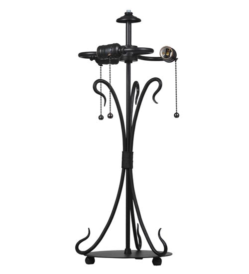 Meyda Tiffany Lighting 108405 Wrought Iron Three Light Hardware Utility Light Bronze / Dark