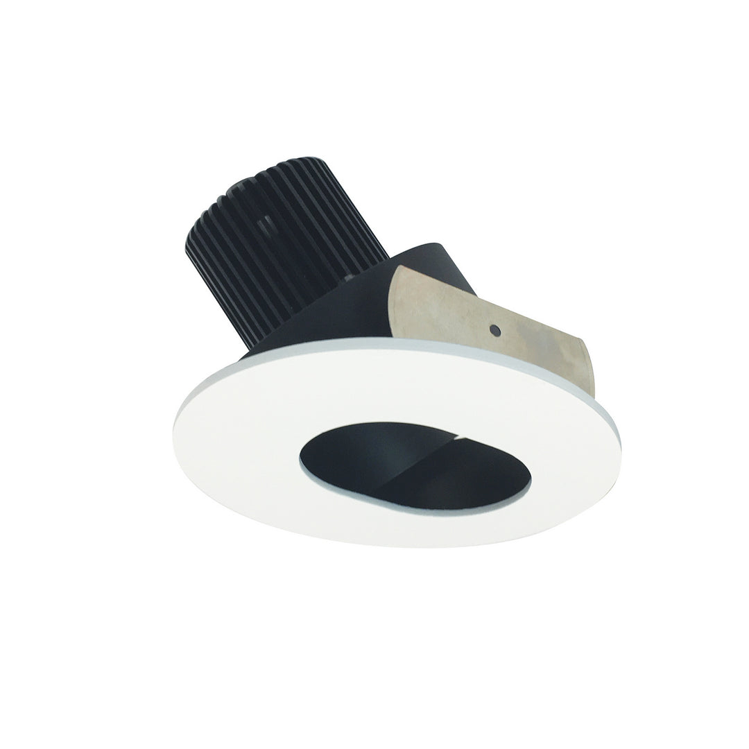Nora Lighting NIO-4RSL27XBMPW/10   Recessed Light Black Slot Aperture / Matte Powder White