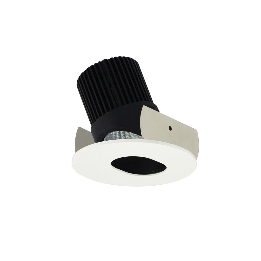 Nora Lighting NIOB-2RSLCDXBMPW   Recessed Light Black Slot Aperture / Matte Powder White