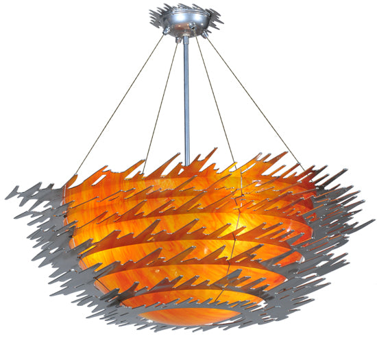 Meyda Tiffany Electric Sunset 108459 Ceiling Light - Chrome