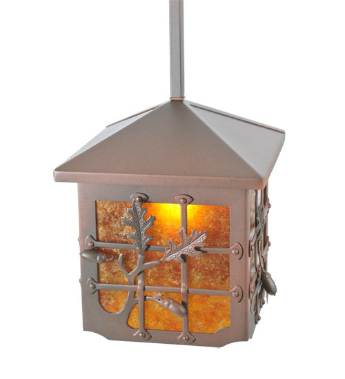 Meyda Tiffany Lighting 108511 Oak Leaf & Acorn One Light Pendant Outdoor Bronze / Dark