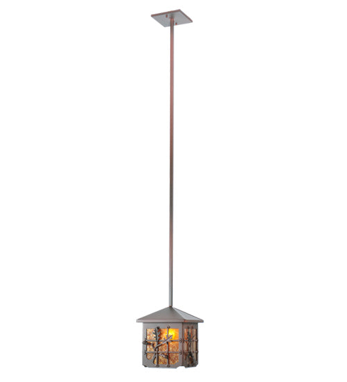 Meyda Tiffany Lighting 108511 Oak Leaf & Acorn One Light Pendant Outdoor Bronze / Dark