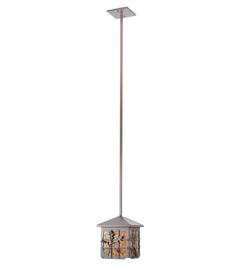 Meyda Tiffany Lighting 108511 Oak Leaf & Acorn One Light Pendant Outdoor Bronze / Dark