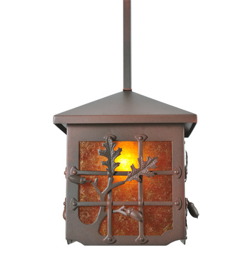 Meyda Tiffany Lighting 108511 Oak Leaf & Acorn One Light Pendant Outdoor Bronze / Dark