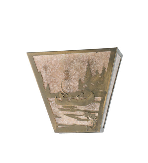 Meyda Tiffany Fly Fishing Creek 108532 Wall Light - Antique Copper