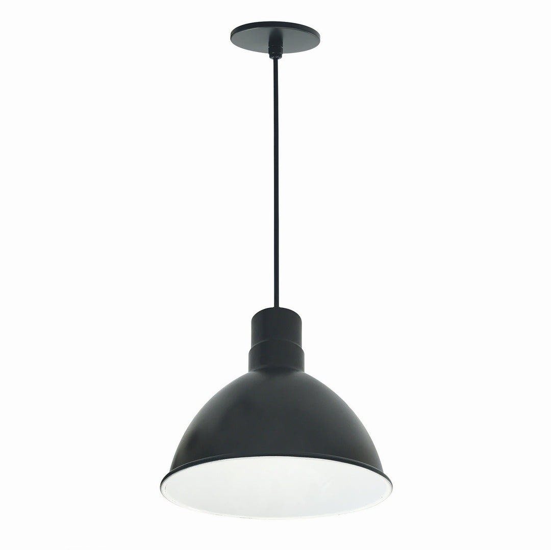 Nora  NRLM-10C3035BWLE4 Pendant Light - Black Outer / White Inner