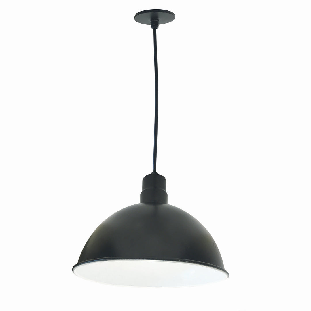 Nora  NRLM-16C2540BWLE4 Pendant Light - Black Outer / White Inner