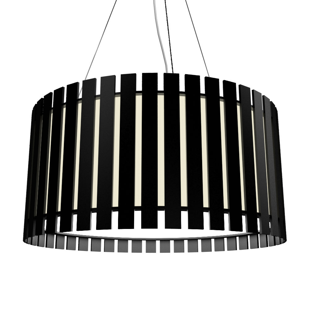 Accord Slatted 1092.02 Pendant Light - Matta Black