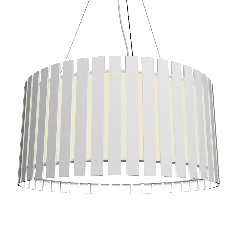 Accord Slatted 1092.07 Pendant Light - White