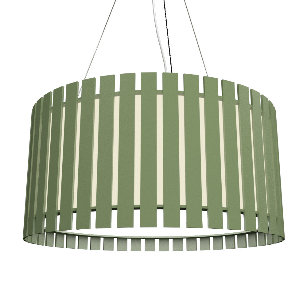 Accord Slatted 1092.30 Pendant Light - Olive Green