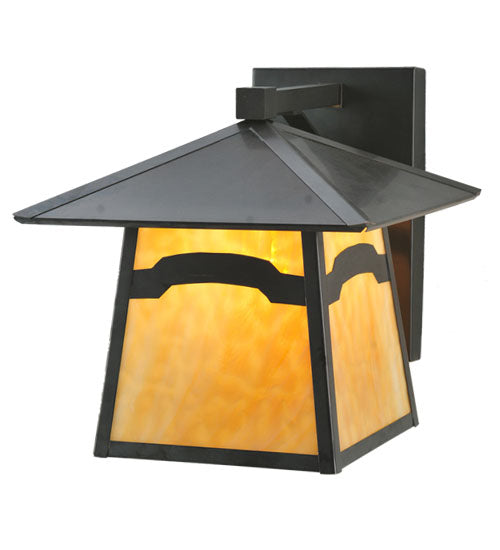 Meyda Tiffany Lighting 108611 Stillwater One Light Wall Sconce Outdoor Bronze / Dark
